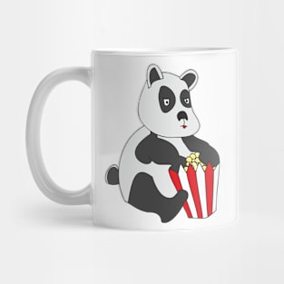 Panda with popcorn Mug